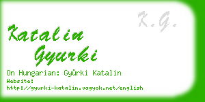 katalin gyurki business card